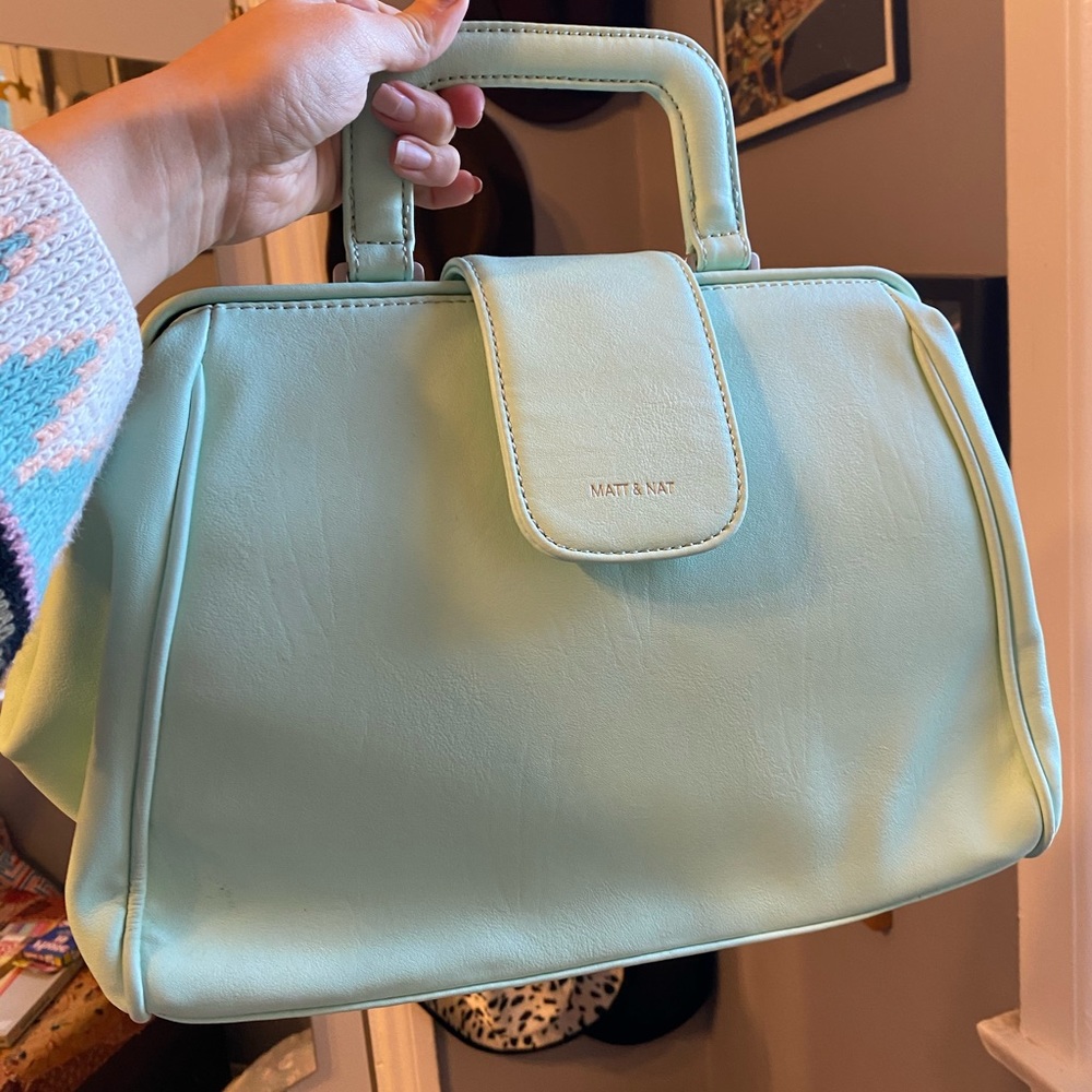 Matt & Nat medicine bag style purse in baby blue!